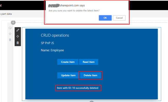 SharePoint Framework - CRUD operations using SP PNP JS