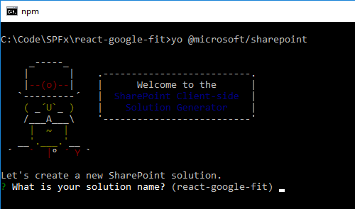 SharePoint Framework - Display Google Fit Information