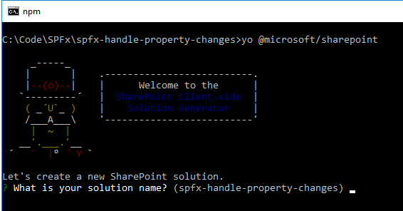 SharePoint Framework - Handle Web Part Property Changes