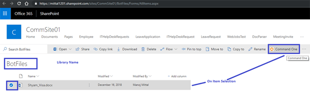 SharePoint Framework (SPFX) Extension - Restrict List View Command Set To Specific List Or Library