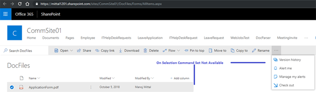 SharePoint Framework (SPFX) Extension - Restrict List View Command Set To Specific List Or Library