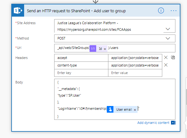 SharePoint Group Operations In Microsoft Flow