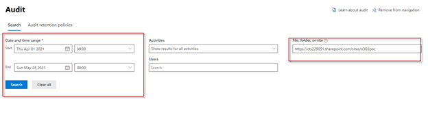 SharePoint Online Audit Logs