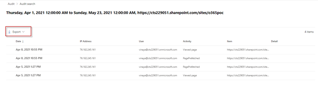 SharePoint Online Audit Logs