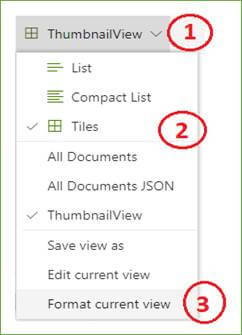 SharePoint Online Modern Document Library View Formatting - Thumbnail Along With Extension Icon And Created By