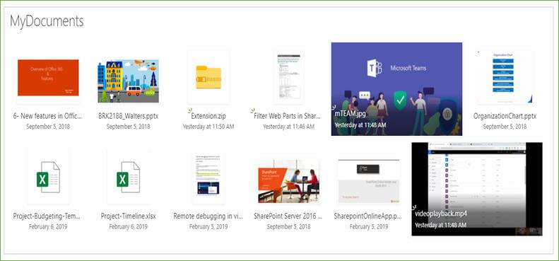 SharePoint Online Modern Document Library View Formatting - Thumbnail ...