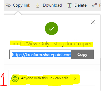 SharePoint Online And OneDrive, Block Download For View Only Links
