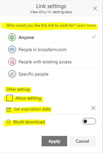 SharePoint Online And OneDrive, Block Download For View Only Links