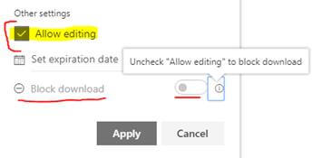 SharePoint Online And OneDrive, Block Download For View Only Links
