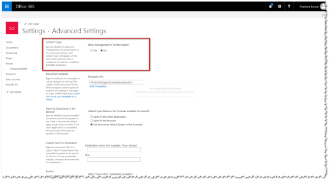 Working With List Content Types Using PowerShell