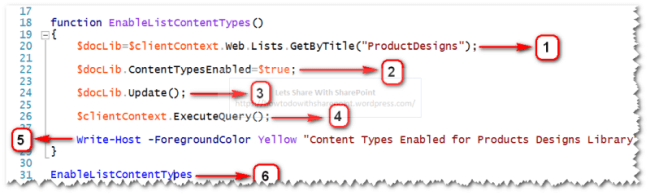 SharePoint Online - Working With List Content Types Using PowerShell