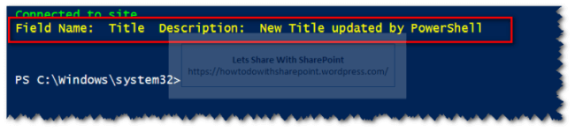 Working With List Fields Using PowerShell