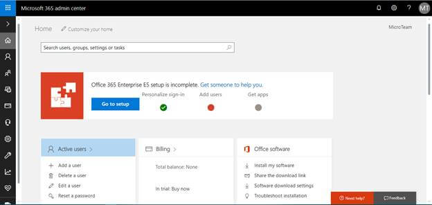 Step by Step SharePoint site creation using office 365 with customized home page
