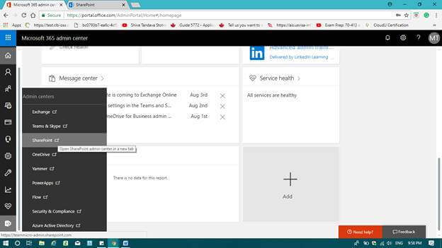 Step by Step SharePoint site creation using office 365 with customized home page