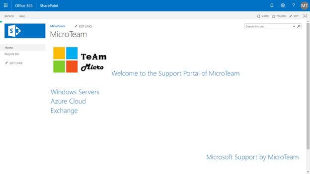 Step by Step SharePoint site creation using office 365 with customized home page