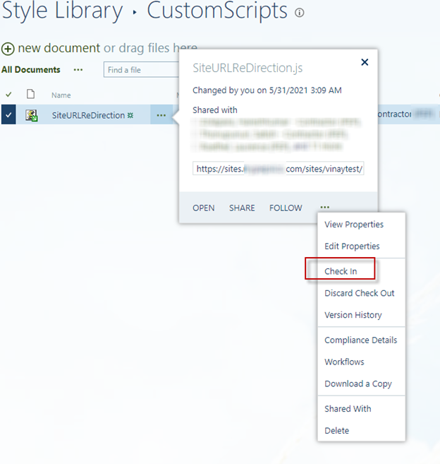 SharePoint Site URL Redirection