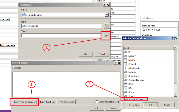 Show/Hide Controls In InfoPath Form For SharePoint Lists