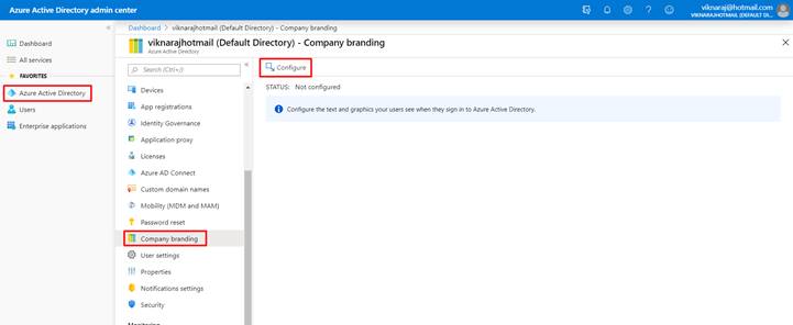 Sign-In Page Customization For Specific Branding In Azure