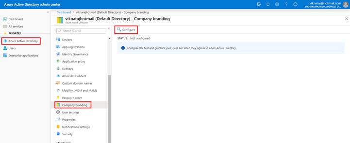 Sign-In Page Customization For Specific Branding In Azure