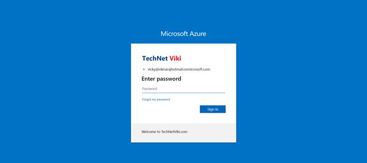 Sign-In Page Customization For Specific Branding In Azure