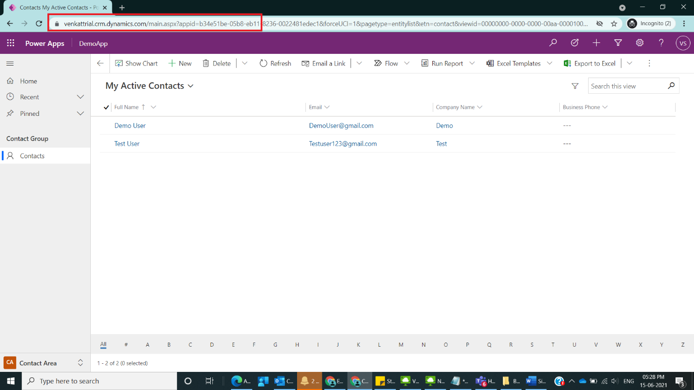 Simple Data Import of Contacts in Dynamics CRM Figure1