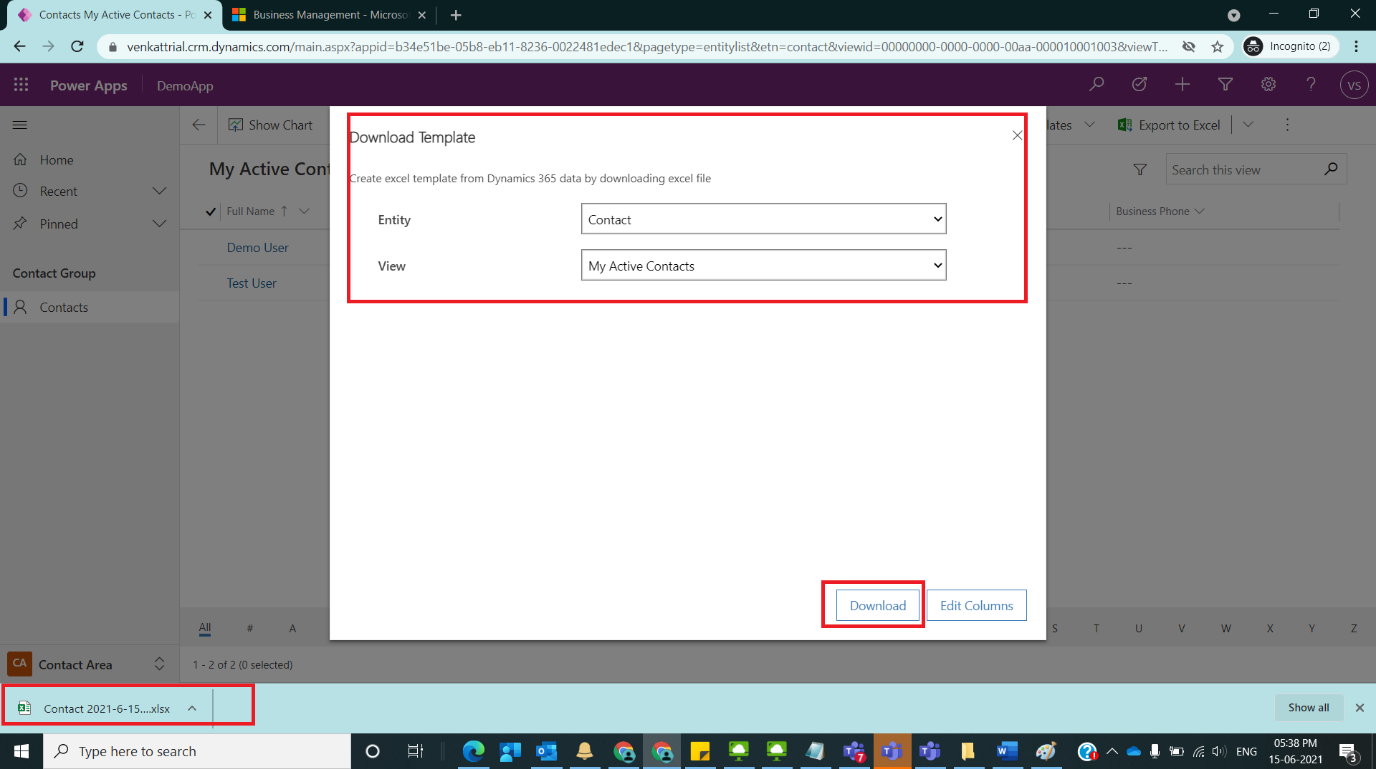 Simple Data Import of Contacts in Dynamics CRM Figure3