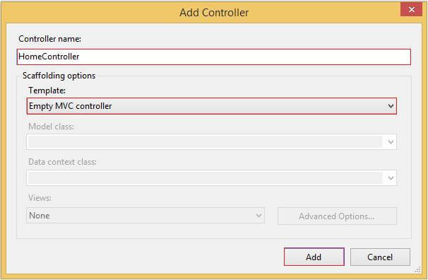 Empty MVC Controller