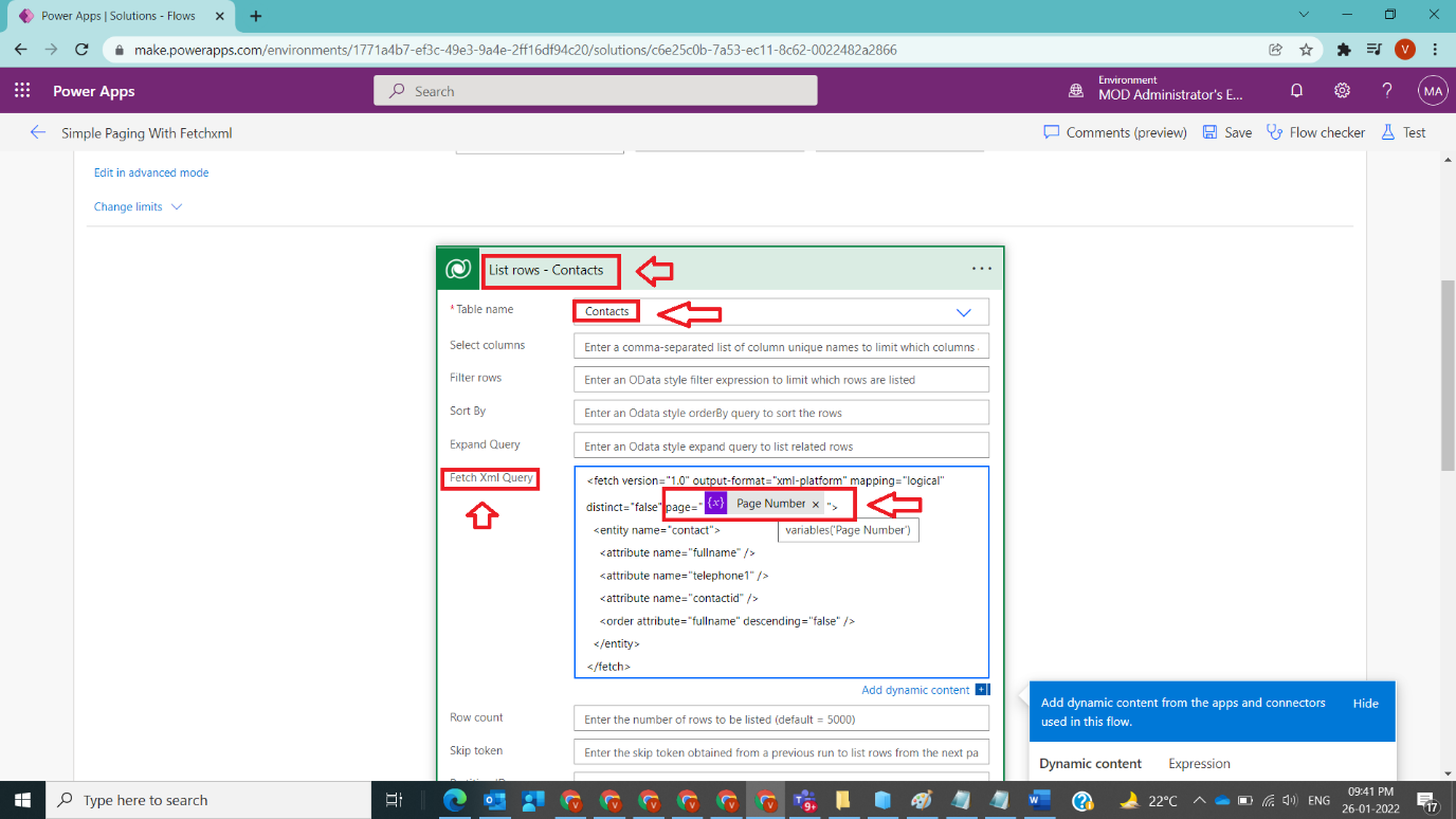 Simple Paging With FetchXML on Lists in Power Automate Figure 5