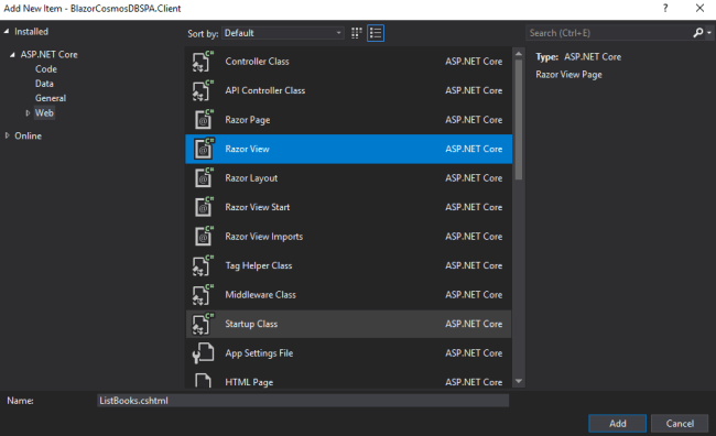 Blazor Application Development