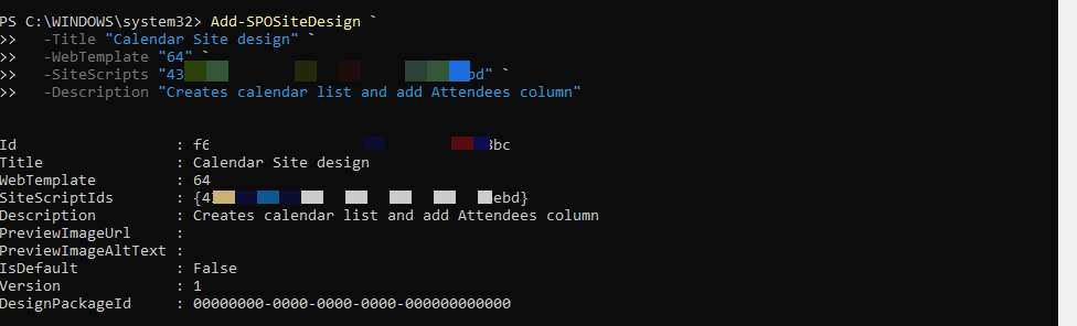 SharePoint Site Script To Provision Calendar List And Add Attendees Column