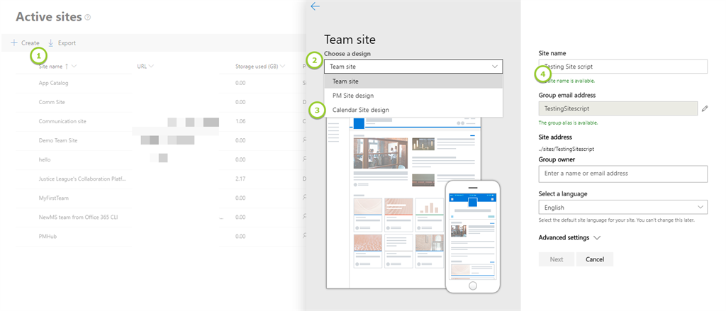 SharePoint Site Script To Provision Calendar List And Add Attendees Column