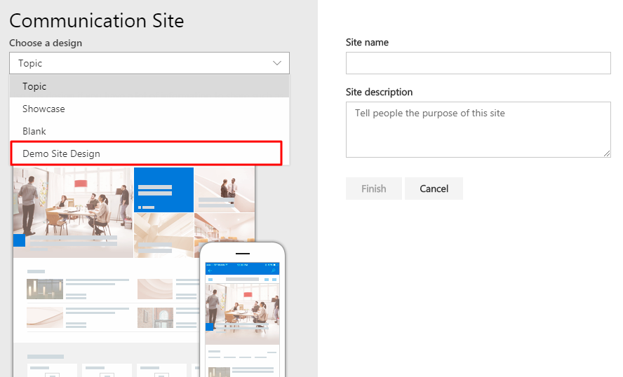Site Scripts And Site Designs