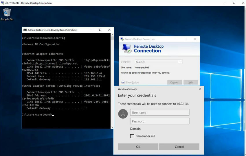 AWS instance from Azure