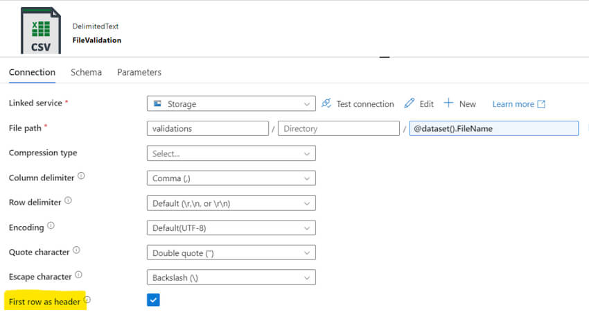 Skip/Notify Processing of Empty files via Azure Data Factory/Synapse