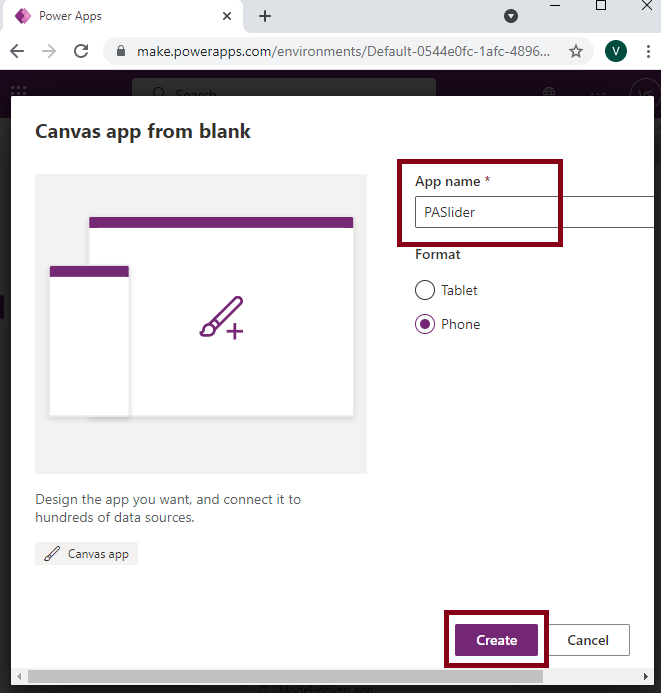 Slider Control in Power Apps