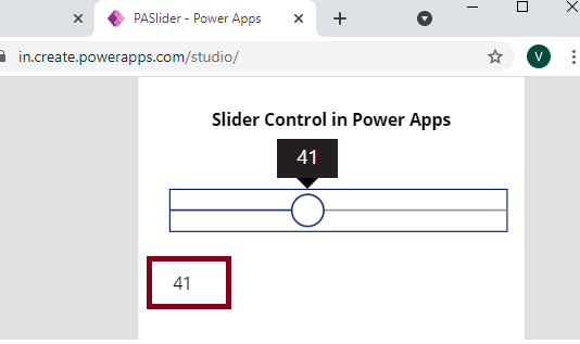 Slider Control in Power Apps