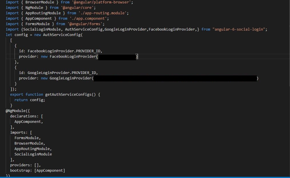 Social Media Authentication In Angular 