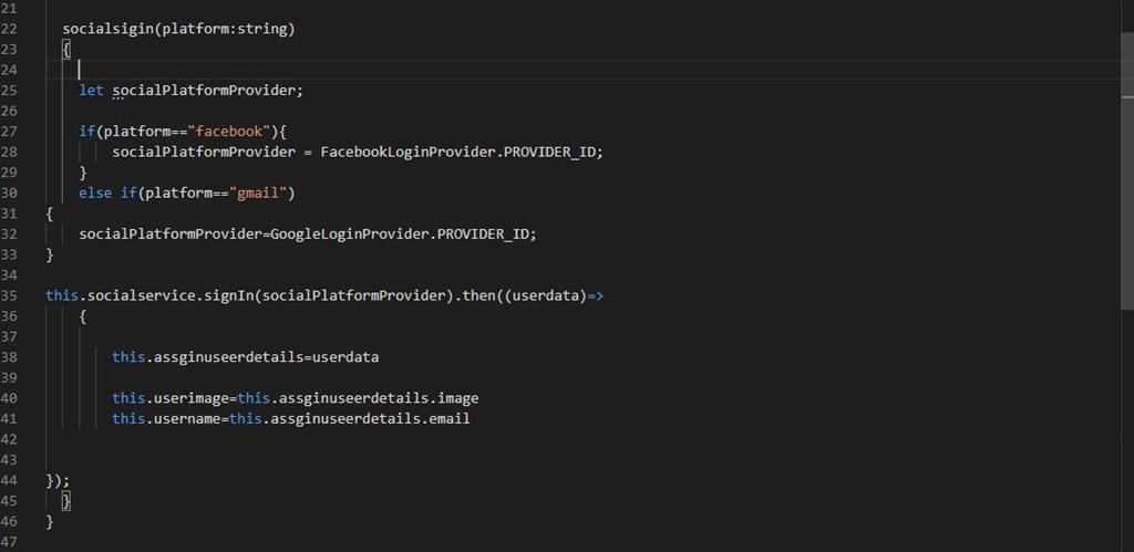 Social Media Authentication In Angular 