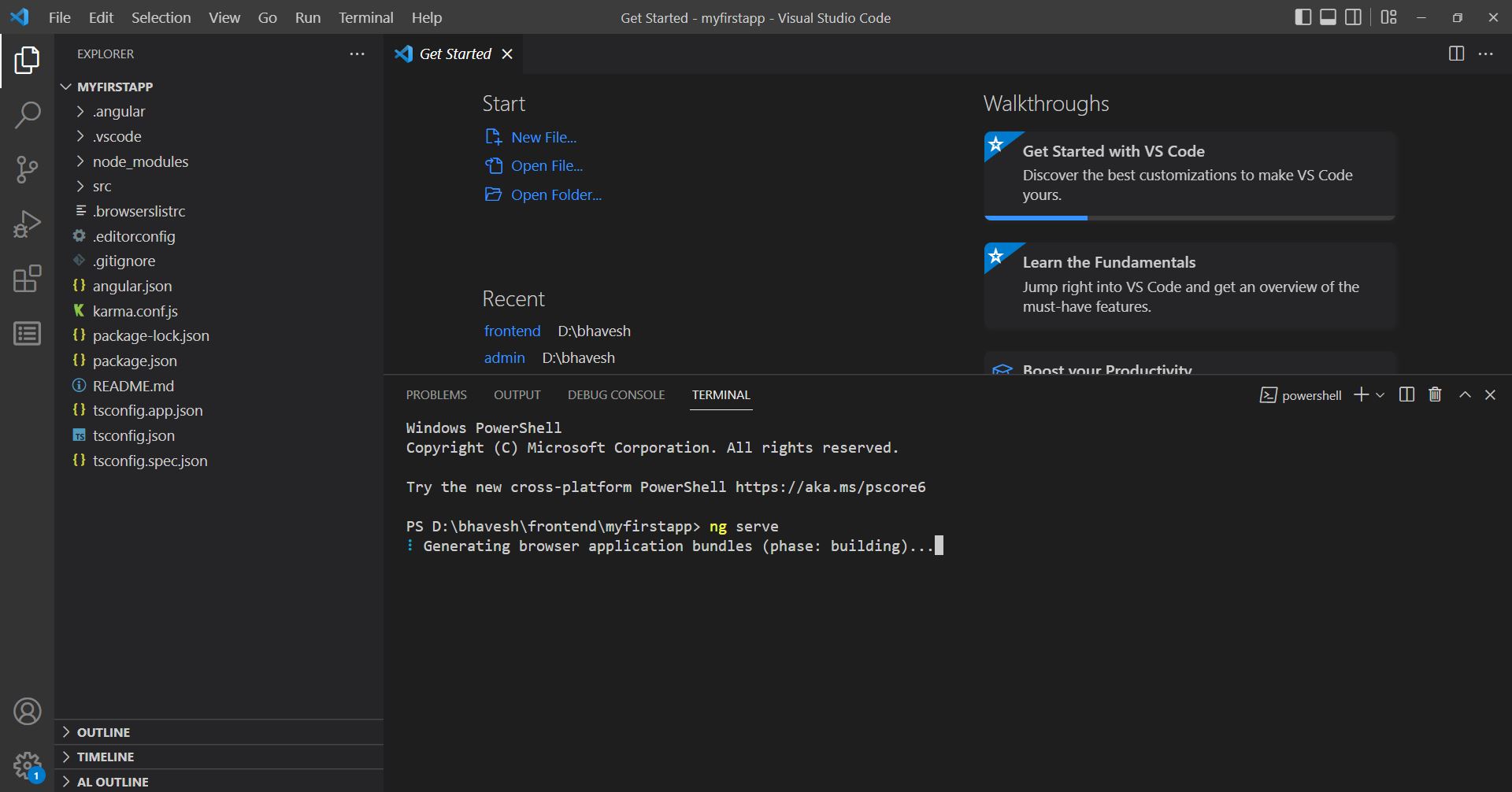 Angular CLI MODULE_NOT_FOUND Error