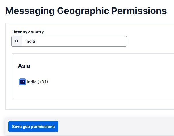 Messaging Geographic Permissions