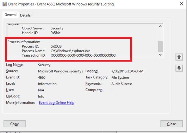Solving the Mystery - Who deleted that file