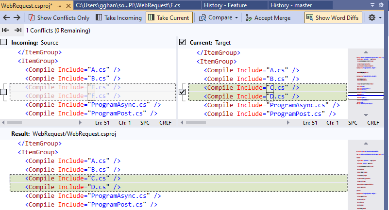 Source Control (4-3), Git - Cherry Pick In Visual Studio