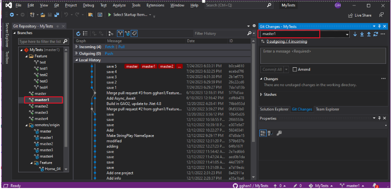 Source Control (4-9-2), Git - Merge in Client Side