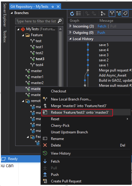 Source Control (4-9-2), Git - Merge in Client Side