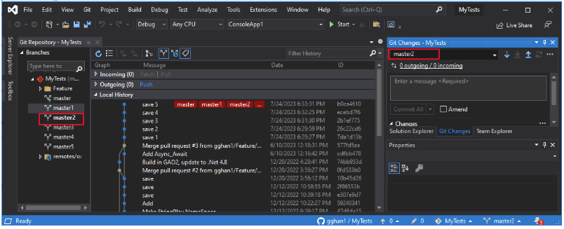 Source Control (4-9-2), Git - Merge in Client Side
