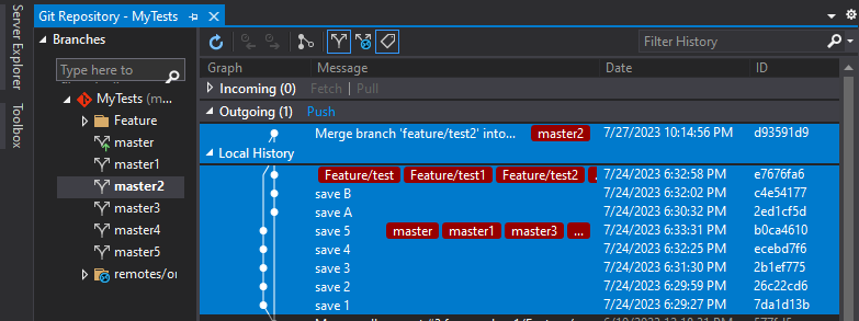 Source Control (4-9-2), Git - Merge in Client Side