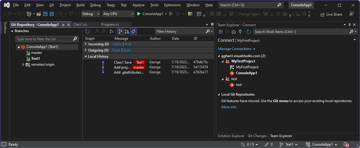  GitHub Extersion for Visual Studio,