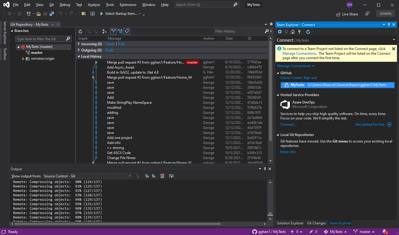 Source Control (5-2), GitHub Extension for Visual Studio