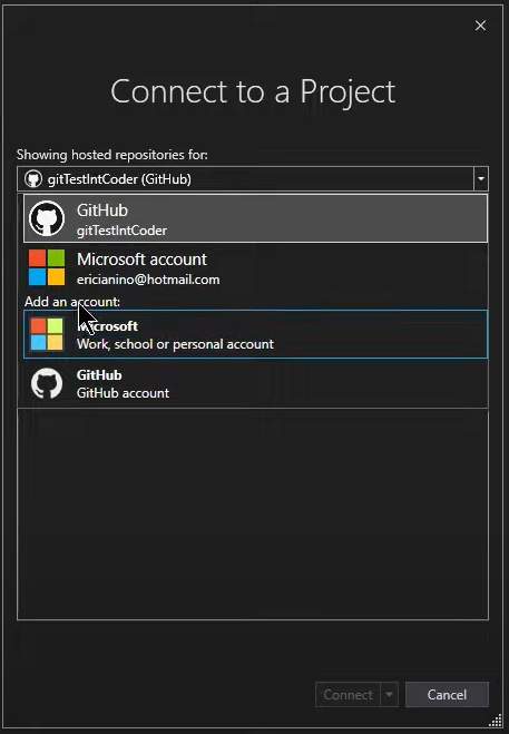 Connect to a Project
