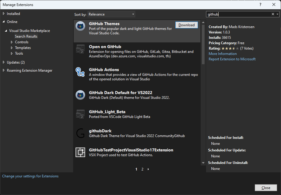 Visual Studio Extensions